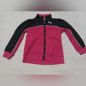 Puma kids pink zip up